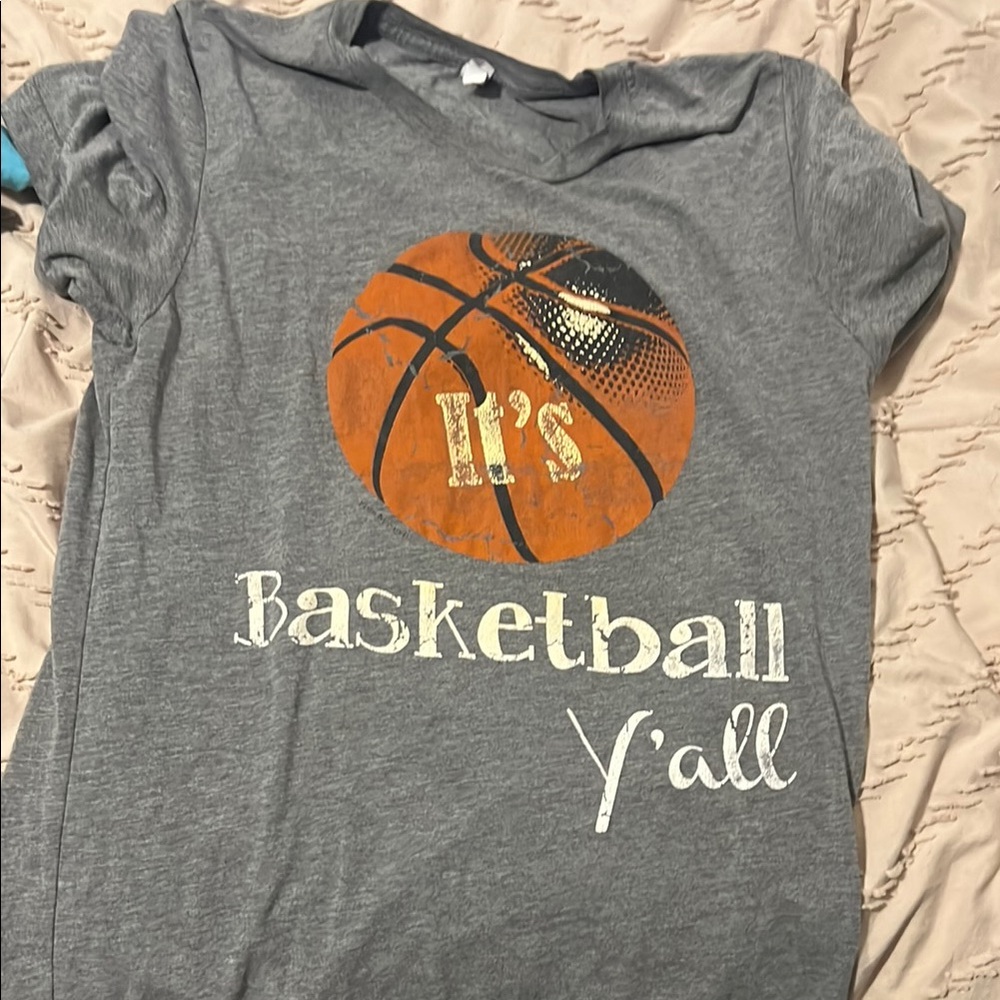Bella Canvas Gray Basketball Tee